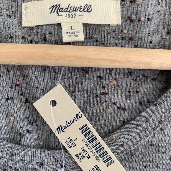 Madewell Speckled Twist Tunic Tank Top Size L - Picture 5 of 7
